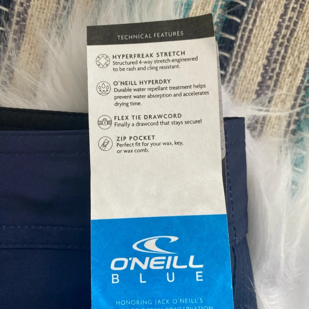 Nwt MENS O'Neill Blue and Orange Board Shorts